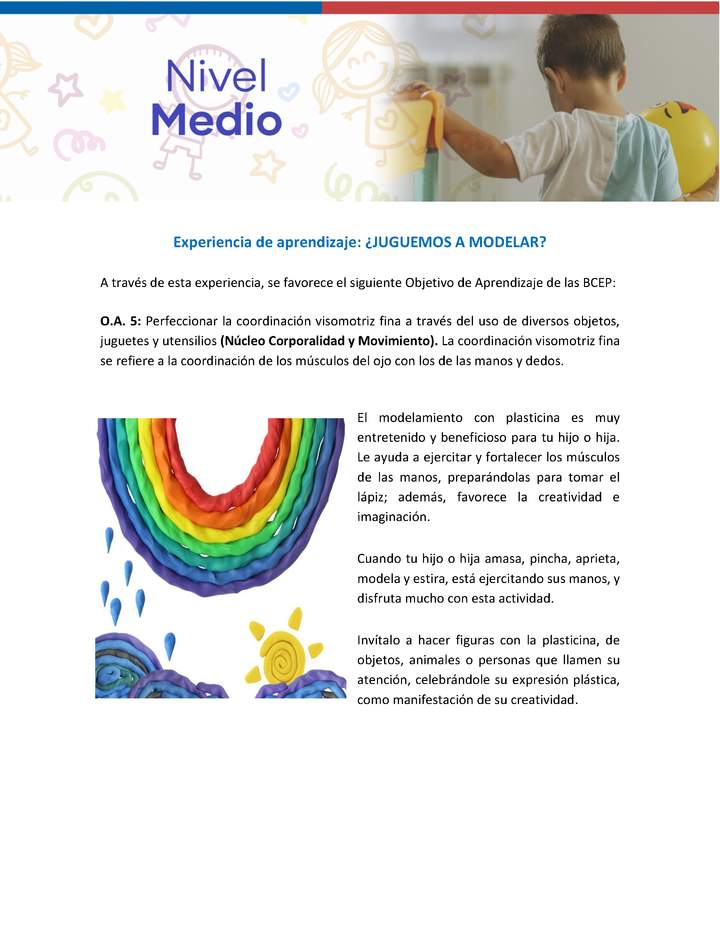 Experiencia educativa: Juguemos a modelar