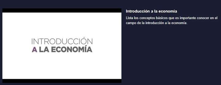 Curso: Introducción a la economía