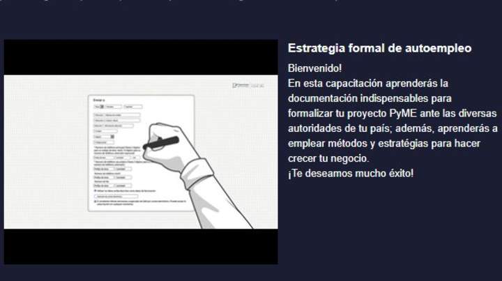 Curso: Estrategia formal de autoempleo