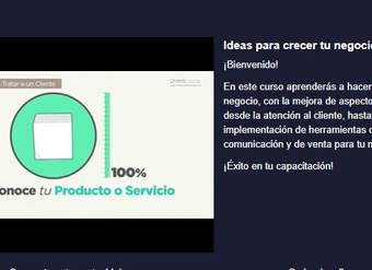 Curso: Ideas para crecer tu negocio