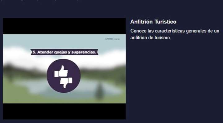 Curso: Anfitrión Turístico