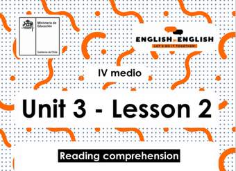 Lesson 2 Inglés 4º medio