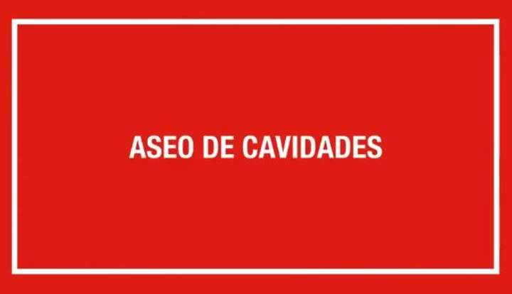 Aseo de cavidades