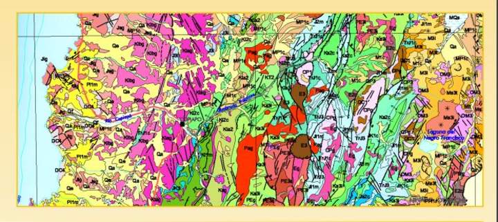 Mapa geológico de Chile, IGM.