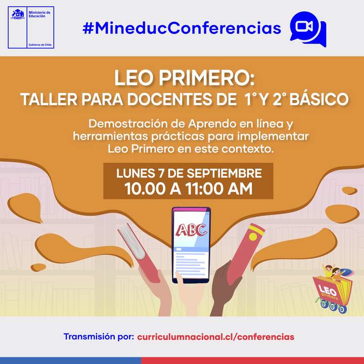 Conferencia virtual: Demostración de Aprendo en línea y herramientas prácticas para la implementación de Leo primero en este contexto.