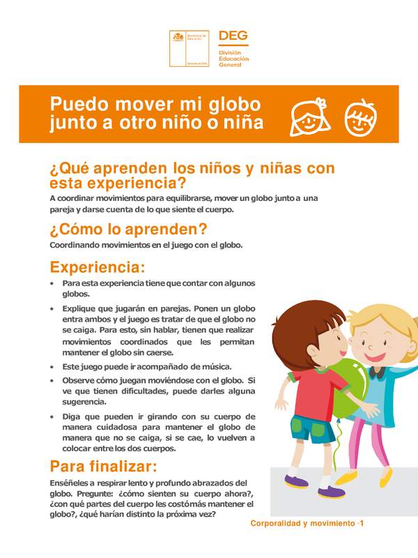 Puedo mover mi globo junto a otro niño o niña