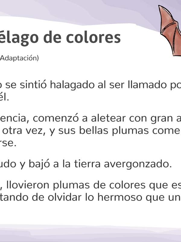 El murciélago de colores