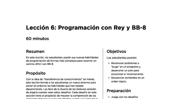 Lección 6: Programación con Rey y BB-8