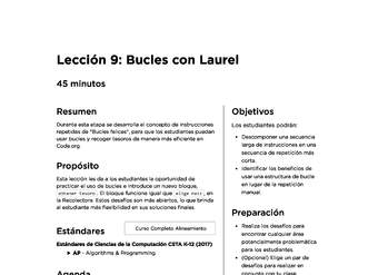 Lección 9: Bucles con Laurel