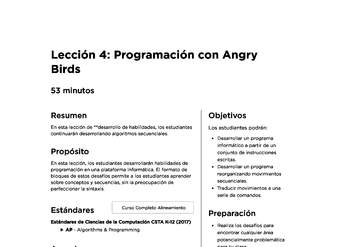 Lección 4: Programación con Angry Birds