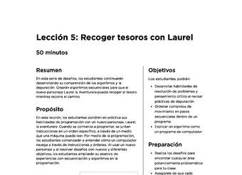 Recoger tesoros con Laurel