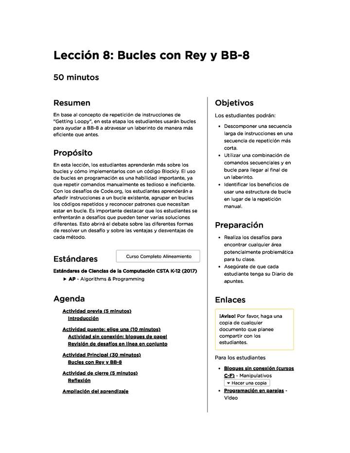 Lección 8: Loops con Rey y BB-8