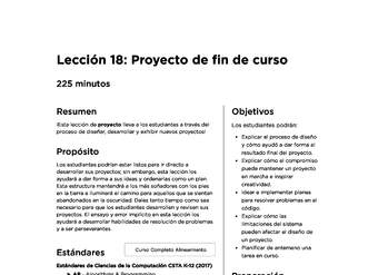 Lección 18: Proyecto de fin de curso