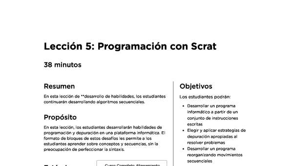 Lección 5: Programación con Scrat