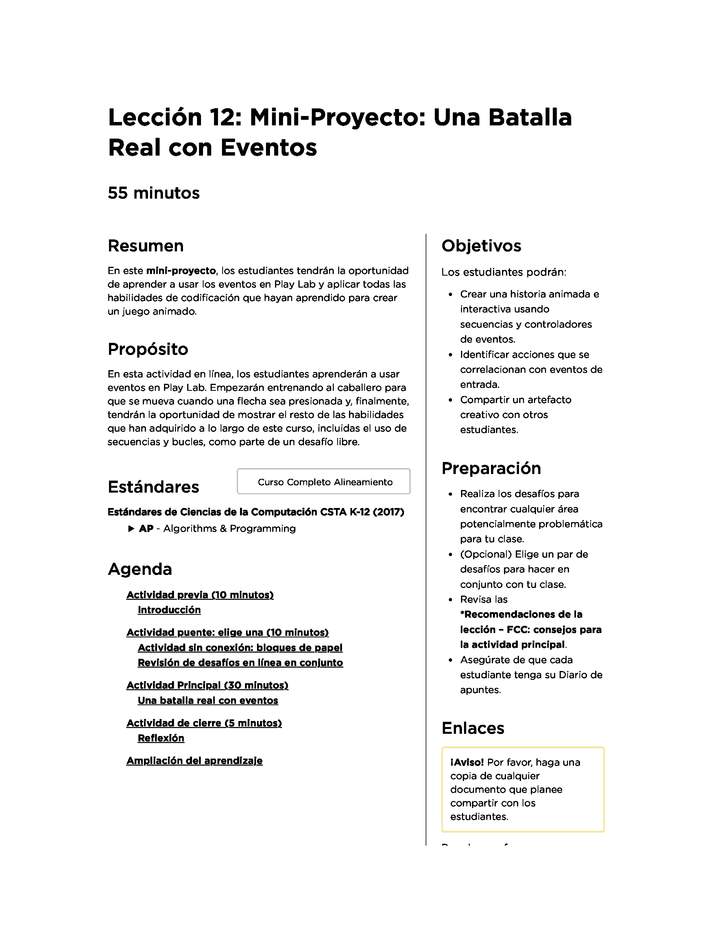 Lección 12: Mini-Proyecto: Una Batalla Real con Eventos