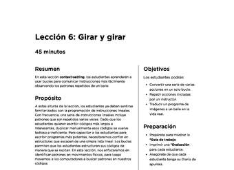 Lección 6: Girar y girar