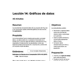 Lección 14: Gráficos de datos