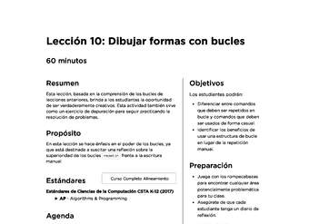 Lección 10: Dibujar formas con bucles