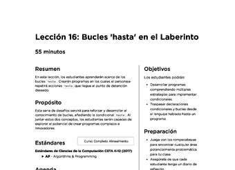 Lección 16: Bucles 'hasta' en el Laberinto