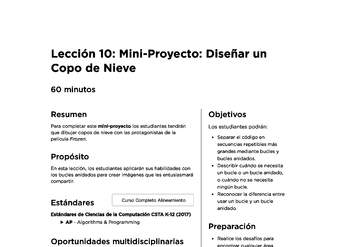 Lección 10: Mini-Proyecto: Diseñar un Copo de Nieve