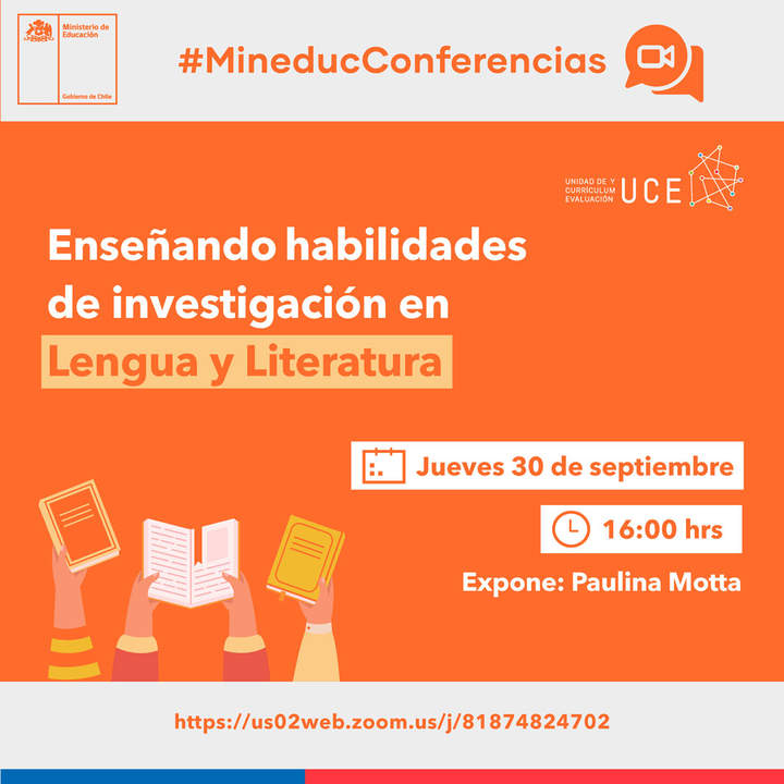 Conferencia: Enseñando habilidades de investigación en Lengua y Literatura