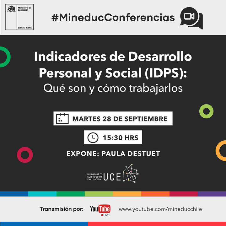 Conferencia: Indicadores de Desarrollo Personal y Social (IDPS): Qué son y cómo trabajarlos