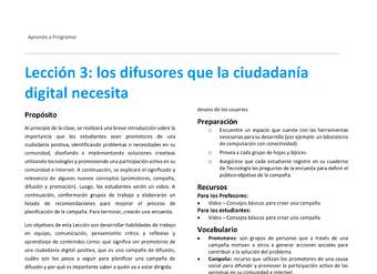 Unidad 1 - Lección 3: los difusores que la ciudadanía digital necesita