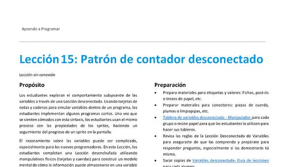 Unidad 1 - Lección 15: Patrón de contador desconectado