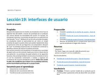 Unidad 2 - Lección19: interfaces de usuario