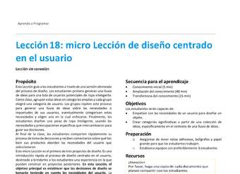 Unidad 2 - Lección18: micro Lección de diseño centrado en el usuario