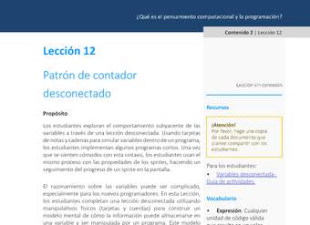 Unidad 1 - Lección 11: Patrón de contador desconectado