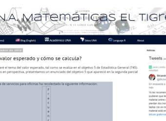 U.N.A Matemática El tigre