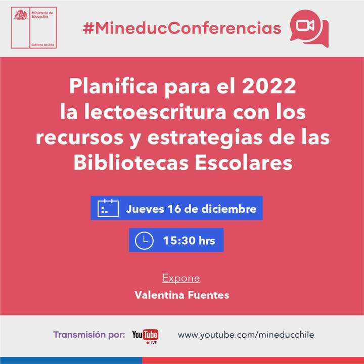 Planifica para el 2022 la lectoescritura con los recursos y estrategias de las Bibliotecas Escolares