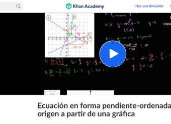 khanacademy: Crecimiento lineal y ecuación de la recta