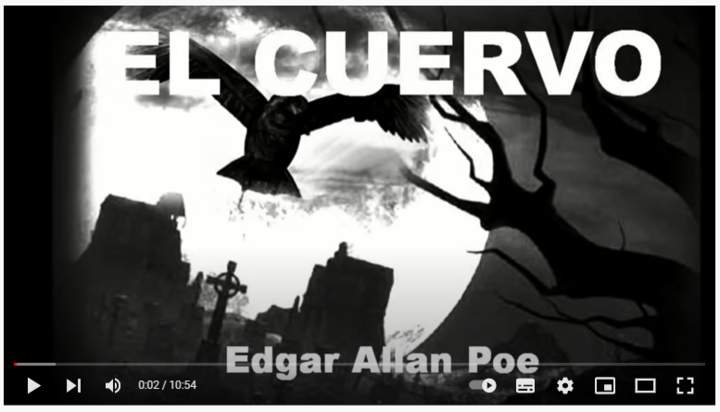 Youtube: El Cuervo / Edgar Allan Poe / Narrado por Victor Civeira