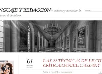 Lenguaje y redacción: Las 22 técnicas de lectura crítica