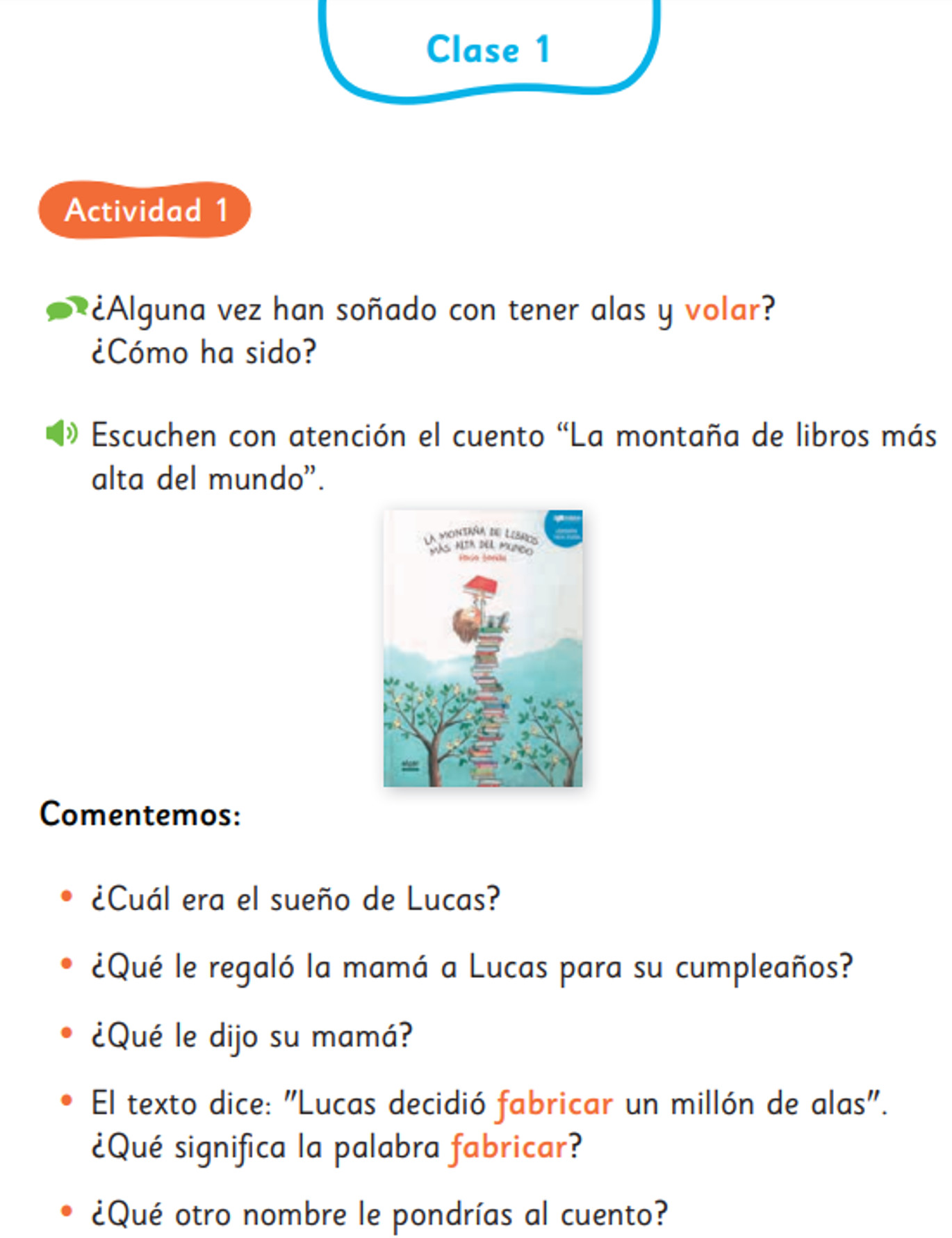 Texto del Estudiante Leo Primero Tomo 1, 1° Básico