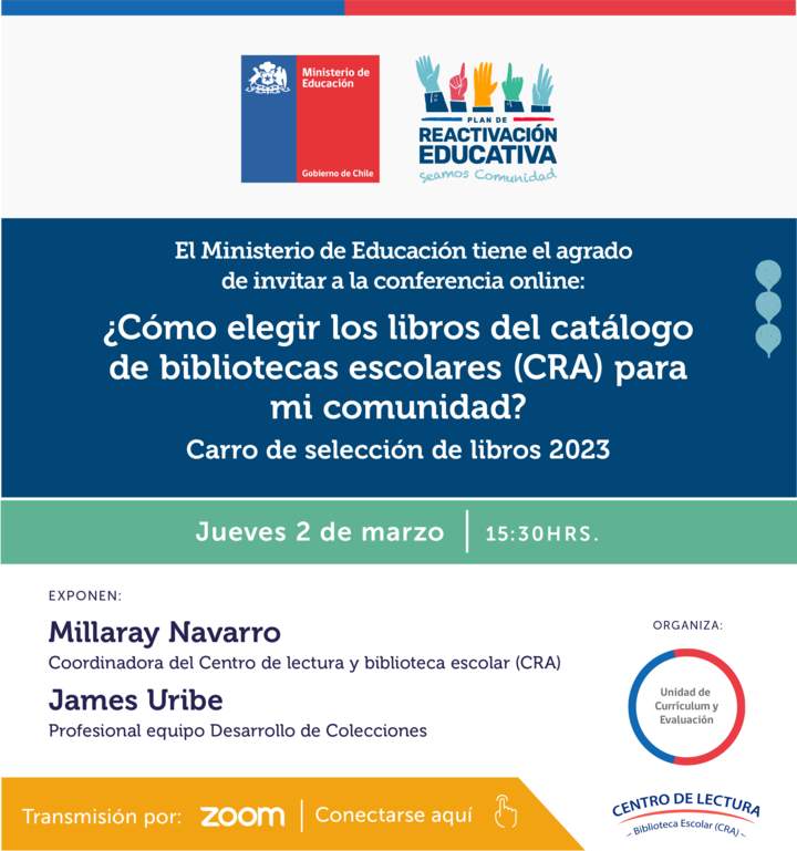 ¿Cómo elegir los libros del catálogo de bibliotecas escolares (CRA) para mi comunidad? Carro de selección de libros 2023