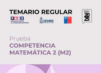 Temario PAES Regular Competencia Matemática 2