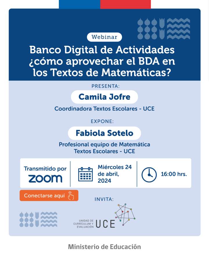 Banco Digital de Actividades: ¿Cómo aprovechar el BDA en los Textos de Matemáticas?