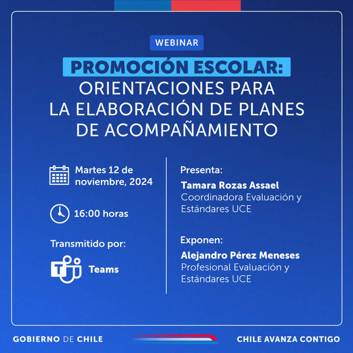 Promoción Escolar: Orientaciones para la elaboración de planes de acompañamiento