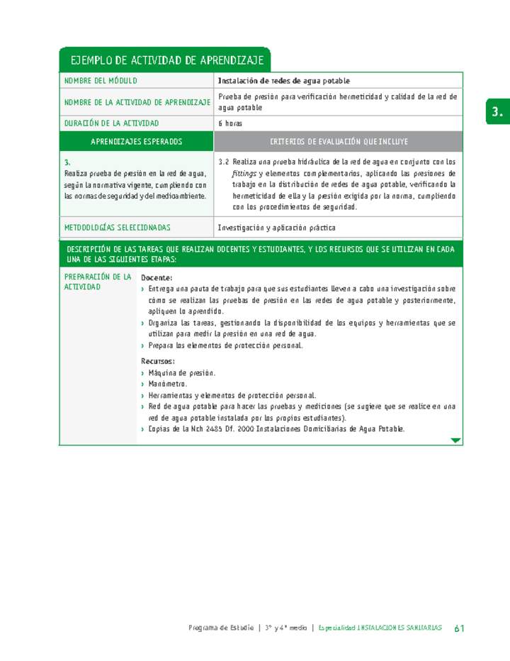 Prueba de presión para verificación hermeticidad y calidad de la red de agua potable