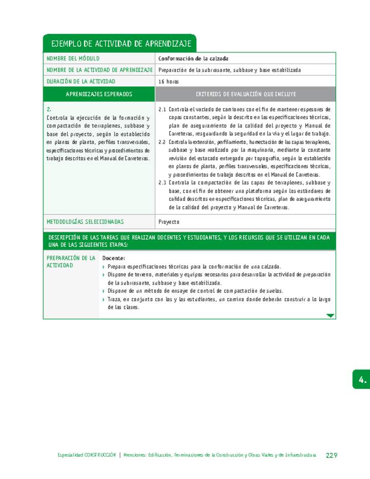 Preparación de la subrrasante, subbase y base estabilizada