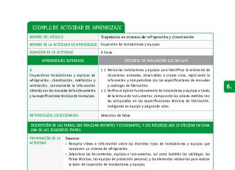 Inspección de instalaciones y equipos