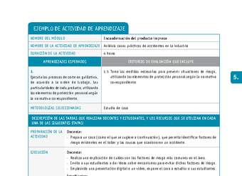 Análisis casos prácticos de accidentes en la industria