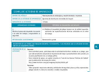 Ejercicios de distribución de moldes de troquel