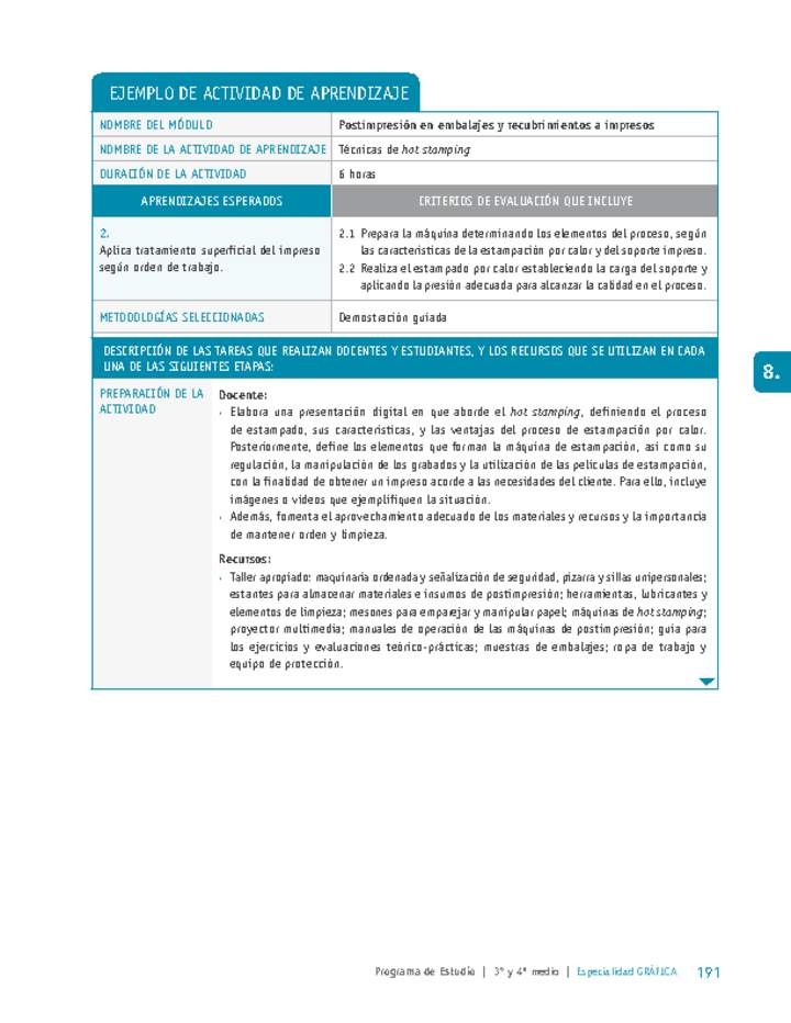 Técnicas de hot stamping