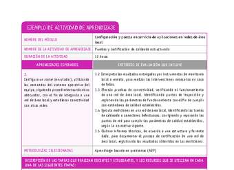 Pruebas y certificación de cableado estructurado